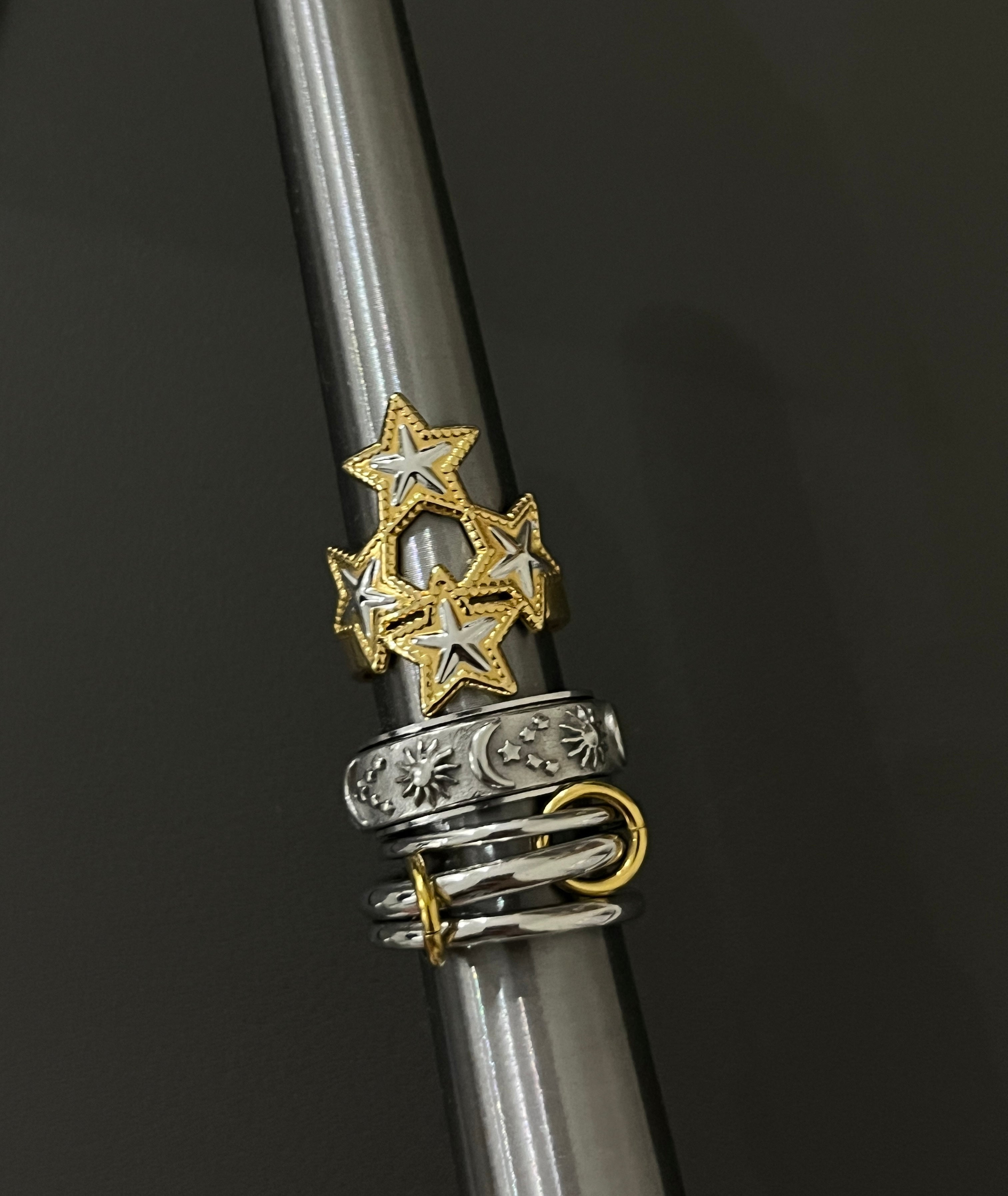 Triple Star Ring